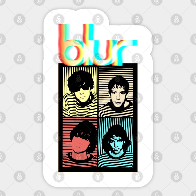 Girls & Boys / Blur Style Sticker by gleaming vega